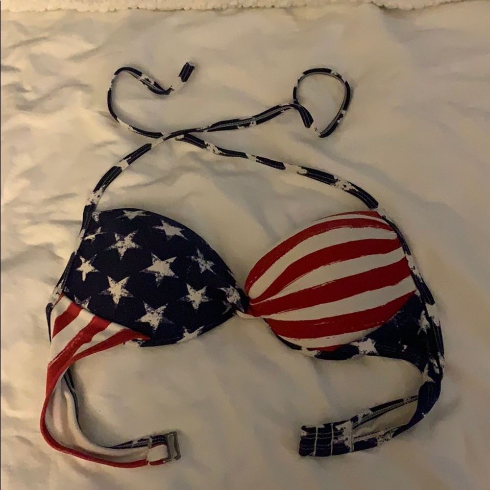 American Flag bikini top